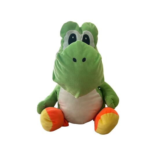 Nintendo Super Mario 20 Inch Yoshi Plush Pillow Toy, Soft, Green, Shell Pocket - Picture 1 of 5